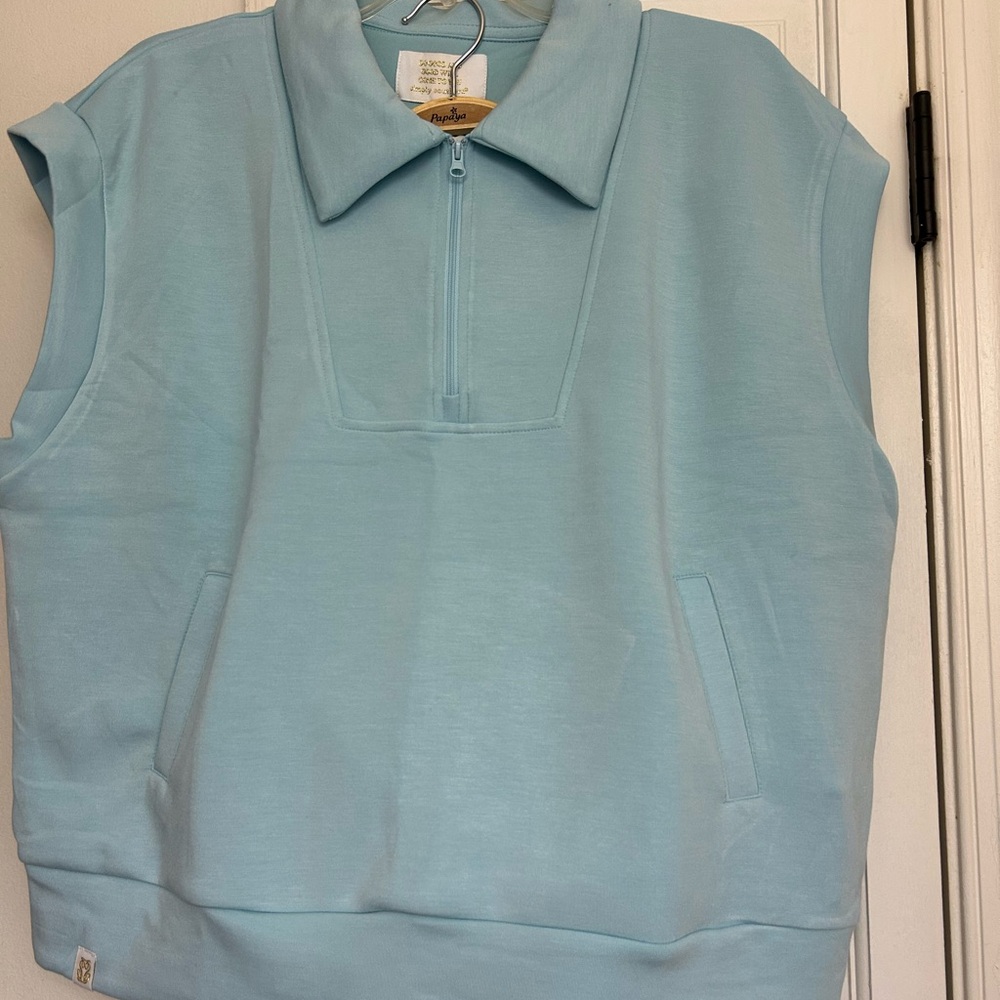 Simply Southern Sleeveless Pullover and shorts